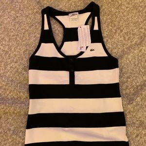 NWT Lacoste striped tank top sz 38 (US sz 4-6)